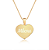Gargantilha Coração Pequeno Personalizado com Nome ou Inicial - Banhado a Ouro 18k - Imagem 1
