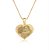 Gargantilha Coração Pequeno Personalizado Fotogravação - QUALQUER FOTO - Banhado a Ouro 18k - Imagem 1