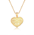 Gargantilha Coração Pequeno Personalizado Iniciais Casal - Banhado a Ouro 18k - Imagem 4