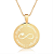 Gargantilha Mandala Personalizada 4 Filhos(as) - Banhado a Ouro 18k - Imagem 1