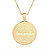 Gargantilha Mandala Personalizada Pai Nosso Evangélico - Banhado a Ouro 18k - Imagem 1