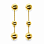 Brinco Banhado a Ouro - BR130 - Imagem 1