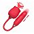 Vibrador de Ponto G e Clítoris com Vai e Vem Formato de Rosa - Imagem 3