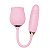 Vibrador de Ponto G e Clítoris com Vai e Vem Formato de Rosa - Imagem 11