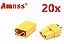 20 Pares Conectores Plug Xt30 Amass Amarelo - Imagem 1