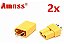 2 Pares Conectores Plug Xt30 Amass Amarelo - Imagem 1