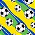 TNT Copa do Mundo 1,40x2m 40g Brasil Gol Gol Gol Mewi - Imagem 1