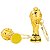 Chaveiro Taça Copa do Mundo 2026 Futebol 5cm Metal Detalhado - Imagem 3