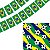 Kit Bandeirinhas Brasil 2,60m + TNT Pra Frente Brasil - Imagem 1
