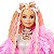 Boneca Barbie Extra Fashion Loira Casaco Rosa Pet Unicórnio - Imagem 4