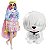 Boneca Barbie Extra Fashion Brilhante Cabelo Pastel Com Pet - Imagem 3
