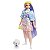 Boneca Barbie Extra Fashion Brilhante Cabelo Pastel Com Pet - Imagem 2