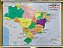 Mapa do Brasil Bilíngue 120x90cm - Lona unid. - Imagem 1