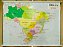 Mapa do Brasil em Libras 120x90cm - Lona unid. - Imagem 1