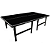Mesa de Ping Pong em MDP de 15mm - Cor Preta - Pés de madeira - Imagem 1