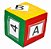 Cubo Variável + 40 Cartas Alfabeto e Números - Imagem 1