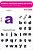 Carimbos Alfabeto Minúsculo Letras de Forma - c/28 un. - Imagem 1
