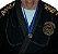 Medalha de Prata M30 Honra ao Mérito Com Fita Azul Crespar - Imagem 6