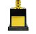 Troféu de Taça Com Placa Dourada Avulsa Pequena 14 cms - Imagem 3