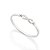 Anel Rommanel Skinny Ring Infinito Cravejado Por 2 Zircônias De 1,0 Mm - Imagem 1