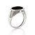 Anel Rommanel Masculino, Composto Por 1 Pedra Natural Onix Oval De 13X15 Mm - Imagem 2