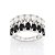 Maxi Anel Aro Duplo Cravejado Por 7 Zircônias Gotas De 4X6 Mm E 7 Cristais Gotas De 4X6 Mm (Joia Licen  Coleção Ana Hick - Imagem 2