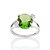 Anel Rommanel Solitário Composto Por 1 Cristal Oval De 10X12 Mm, Com 2 Garras Formato Navete Cravejadas Por 8 Zircônias - Imagem 1