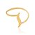 Anel Rommanel Skinny Ring Formato Espiral, Tendo Detalhe No Formato De "S" Unindo As Pontas - Imagem 1