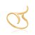 Anel Rommanel Skinny Ring Estilizado Tendo Detalhe "V" Em Uma Das Pontas - Imagem 2