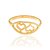 Anel Rommanel Skinny Ring Com Detalhe De Dois "Corações" Vazados - Imagem 2