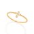 Anel Rommanel Skinny Ring Com Aro Trabalhado Tendo Detalhe No Formato 'Cruz' Cravejado Com 06 Zircônias De 1,25Mm(Joia L - Imagem 1