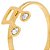 Anel Rommanel Skinny Ring Com Detalhe De "Nota Musical" Com 2 Cristais De 2,00Mm - Imagem 2