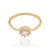 Anel Rommanel Skinny Ring Composto Por 'Flor' Cravejada Por 10 Zircônias De 1,25Mm Tendo 1 Zircônia De 3,00Mm No Centro - Imagem 2