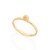 Anel Rommanel Skinny Ring Aro Liso Com Bola Trabalhada De 5Mm - Imagem 1