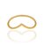 Anel Rommanel Skinny Ring Formado Por Aro Fino Com Curvatura Em 'V' Na Parte Superior - Imagem 2