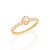 Anel Rommanel "Skinny Ring" Cravejado Por 8 Zircônias De 1,25Mm Na Parte Superior, Com 1 Zircônia De 3,00Mm Ao Centro, C - Imagem 1
