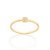 Anel Rommanel Skinny Ring Com Detalhe Quadrado Na Parte Superior Cravejado Por 4 Zircônias De 1,25 Mm - Imagem 1