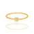 Anel Rommanel Skinny Ring Com Detalhe Quadrado Na Parte Superior Cravejado Por 4 Zircônias De 1,25 Mm - Imagem 2
