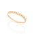 Anel Rommanel Skinny Ring Formado Por Parte Superior Com 4 Zircônias De 1,50Mm Intercaladas Por Corações - Imagem 1
