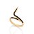 Anel Rommanel "Skinny Ring" Formado Por Aro Ajustável, Com Uma Das Pontas Curvadas, Cravejado Por 8 Zircônias De 1,00Mm, - Imagem 1
