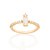 Anel Rommanel "Skinny Ring" Cravejado Por 16 Zircônias De 1,25 Mm, 1 Zircônia De 2,00 Mm E 1 Zircônia Retangular De 3X7 - Imagem 1