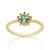 Anel Rommanel Skinny Ring Com Aro Trabalhado,Formado Por 'Flor' Cravejada Por 10 Zircônias De 1,25Mm Ao Redor E 1 Zircôn - Imagem 1