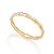 Anel Rommanel Skinny Ring Formado Por Aro Estilizado No Formato De Bambu - Imagem 1