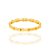 Anel Rommanel Skinny Ring Formado Por Aro Estilizado No Formato De Bambu - Imagem 2