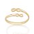 Anel Rommanel Skinny Ring Aro Ajustável , Formado Por Símbolos Do Infinito Nas Pontas - Imagem 1