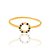 Anel Rommanel Skinny Ring Com Círculo Vazado Colorido, Cravejada Por 10 Zircônias De 1,25 M - Imagem 2