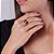 Anel Rommanel Dois Meninos No Centro, Cravejados Por 16 Zircônias De 1,0 Mm, Com Aplicação De Rhodium Negro - Imagem 3