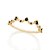 Anel Rommanel Skinny Ring Com Parte Superior No Formato Zig Zag, Composto Por 5 Zircônias De 2,00 Mm E 4 Zircônias De 1, - Imagem 1