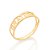Anel Rommanel Skinny Ring Escrito Gratidão(Joia Licenciada Cápsula Ss) - Imagem 1
