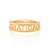 Anel Rommanel Skinny Ring Escrito Gratidão(Joia Licenciada Cápsula Ss) - Imagem 2